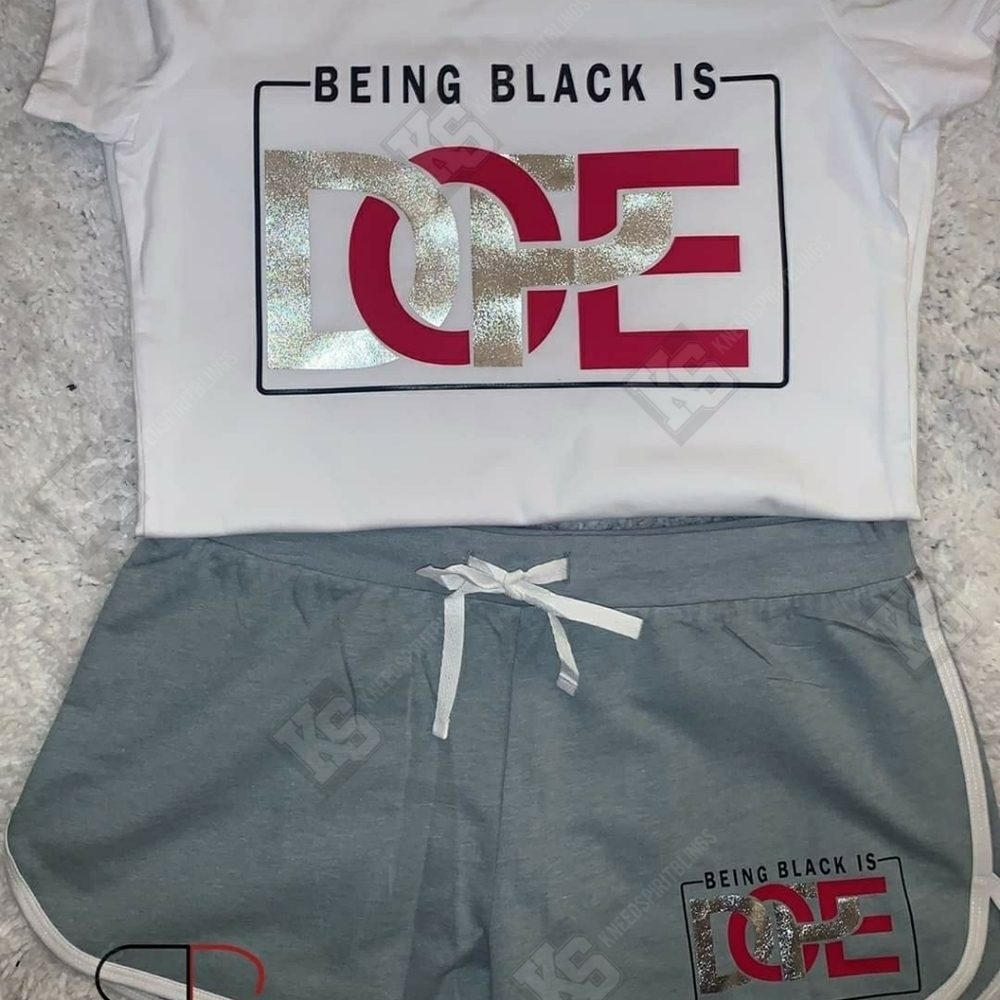Being Black is Dope 2 Piece Set - Picture 3 of 3